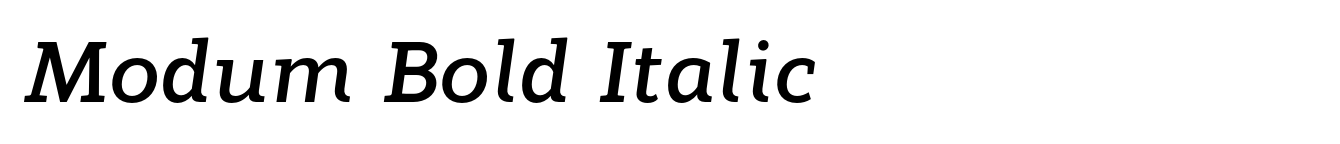Modum Bold Italic image